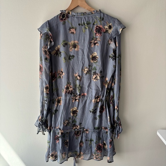 Paige Pomello Long Sleeve Silk Minidress Sz S NWT - Picture 5 of 9